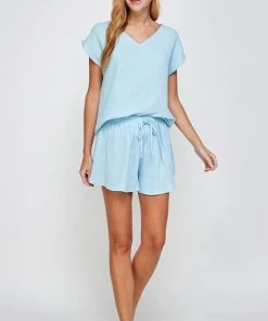 2Hearts SETS/ONE PIECE Muslin Short Set