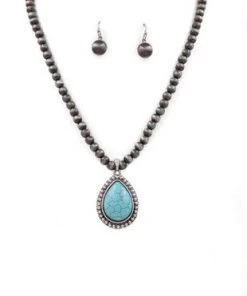 Art Turquoise Pendant Set ACCESSORIES