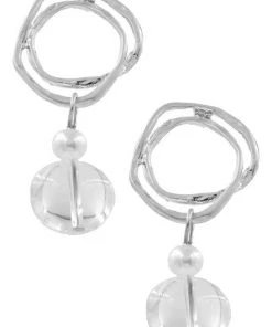 Art Box Gold Or Silver Glass Jewel Earrings ACCESSORIES