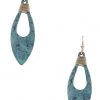 Art Box Turquoise And Metal Drop Earrings