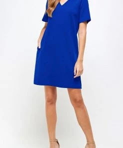 2Hearts DRESSES V-Neck Shift Dress