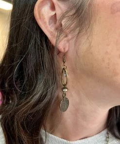 Dylan Beaded Coin Earrings ACCESSORIES