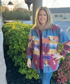 Jodifl Aztec Shacket TOPS