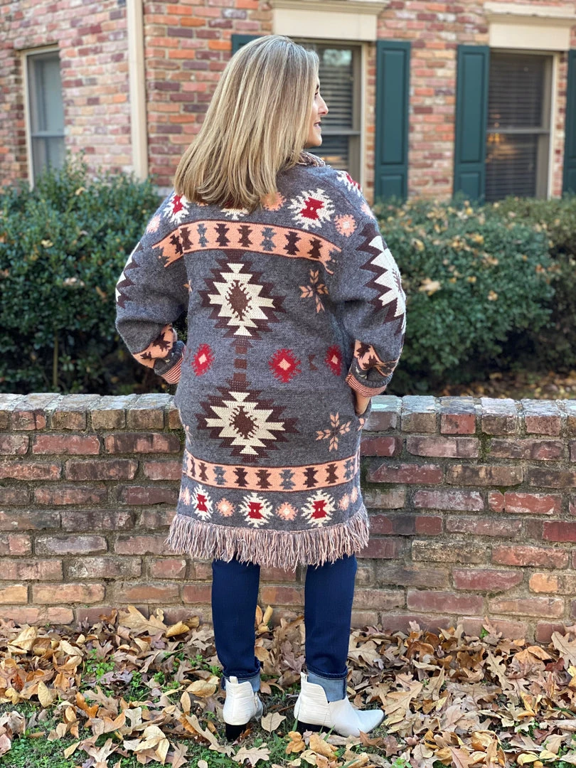 Jodifl TOPS Aztec Cardigan