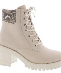 GM Global Beige Snake Skin Boots