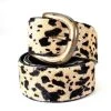 Diba True Cow Print Leather Belt ACCESSORIES