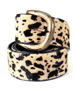 Diba True Cow Print Leather Belt ACCESSORIES