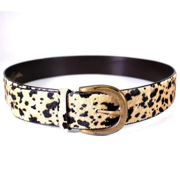 Diba True Cow Print Leather Belt ACCESSORIES