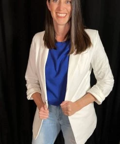 Ellison White Blazer OUTERWEAR