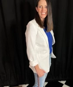 Ellison White Blazer OUTERWEAR