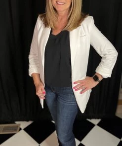 Ellison White Blazer OUTERWEAR