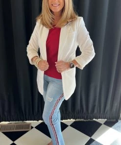 Ellison White Blazer OUTERWEAR