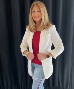 Ellison White Blazer OUTERWEAR