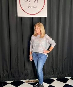 Fate Sheer Camo Sweater