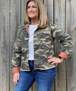 Mystree Camo Trucker Jacket