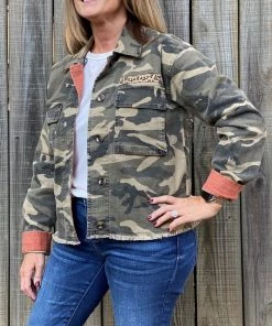 Mystree Camo Trucker Jacket