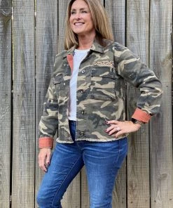 Mystree Camo Trucker Jacket