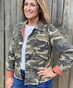 Mystree Camo Trucker Jacket