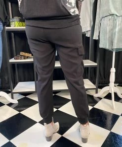 Ruby Stone Boutique BOTTOMS Black Cargo Pant