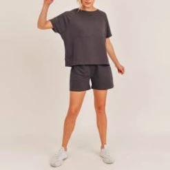 Mono B Boxy Top And Shorts Set