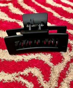 Ruby Stone Boutique Black Hair Claw ACCESSORIES