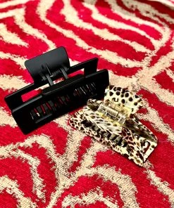 Ruby Stone Boutique Black Hair Claw ACCESSORIES