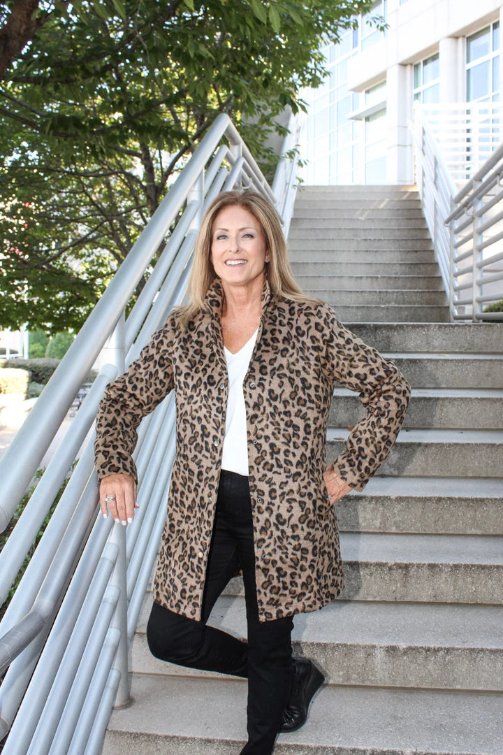 Andree By Unit Leopard Jacket OUTERWEAR