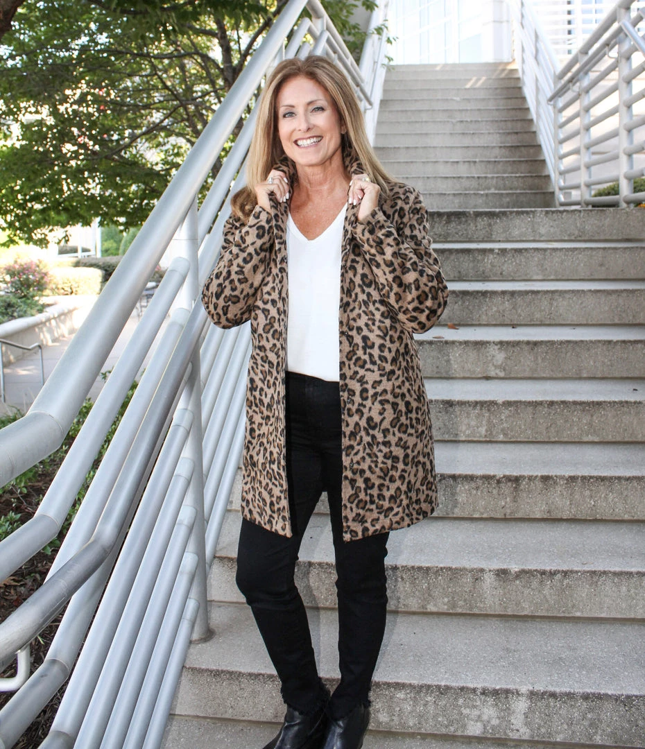Andree By Unit Leopard Jacket OUTERWEAR
