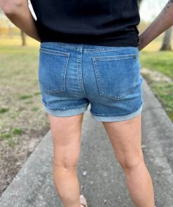 Judy Blue BOTTOMS Cuffed Hem Shorts