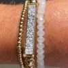 Ruby Stone Boutique Druzy Stone Bracelet Set