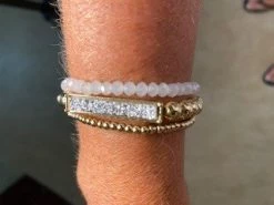 Ruby Stone Boutique Druzy Stone Bracelet Set