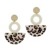 What's Hot Cheetah Print Clay Earrings
