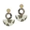 What's Hot ACCESSORIES Grey/Cream Clay Earring