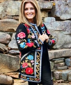 Savannah Jane Suede Embroidery Jacket OUTERWEAR