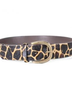 Diba True Giraffe Print Leather Belt ACCESSORIES