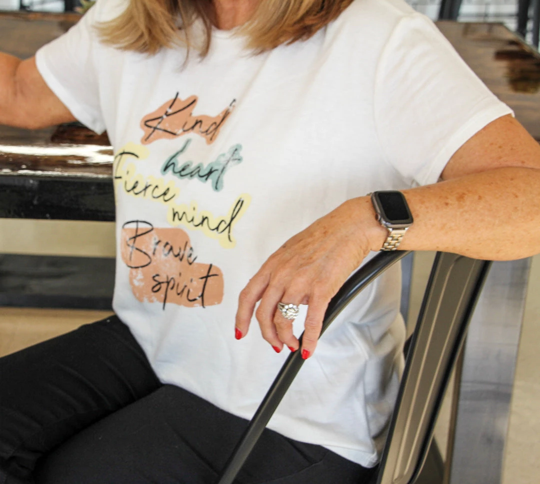 Ruby Stone Boutique Kind, Fierce, Brave Graphic Tee