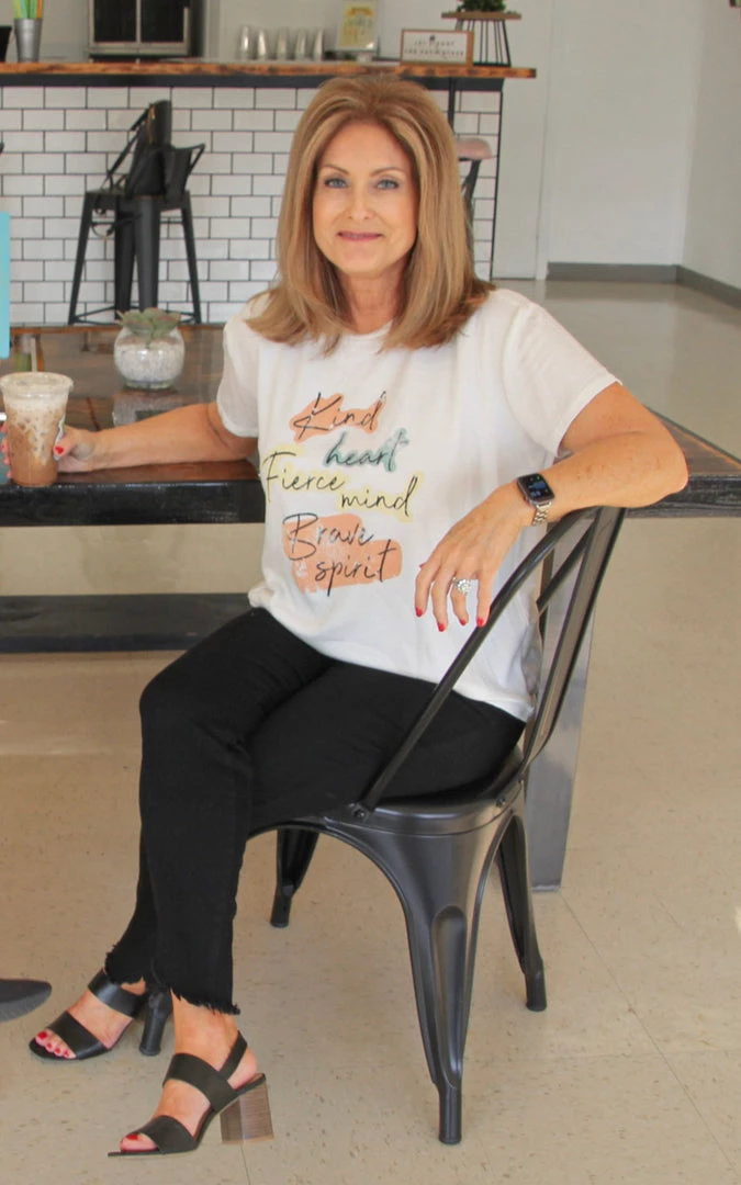 Ruby Stone Boutique Kind, Fierce, Brave Graphic Tee