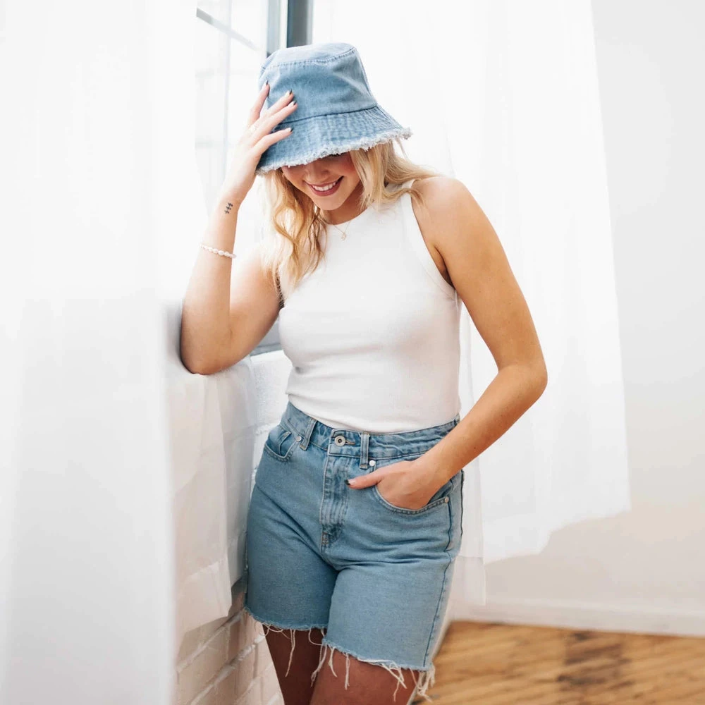Pretty Simple Denim Bucket Hat