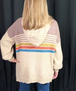 Ruby Stone Boutique Stripped Hoodie TOPS