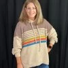 Ruby Stone Boutique Stripped Hoodie TOPS