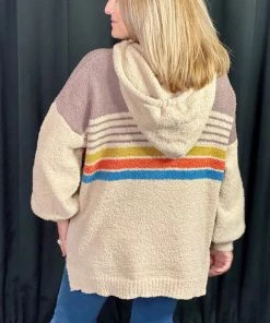 Ruby Stone Boutique Stripped Hoodie TOPS