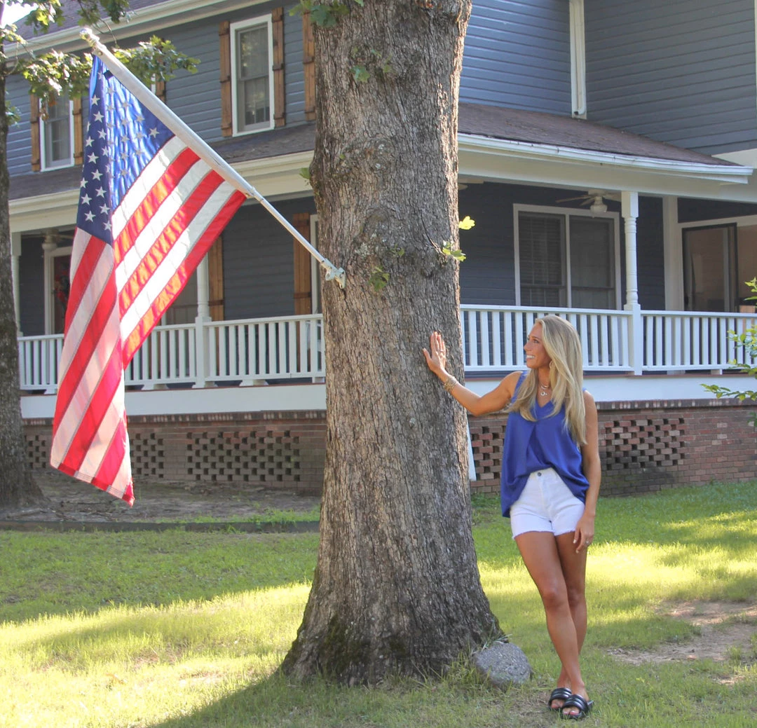 Ruby Stone Boutique Two Way Tank: Cobalt