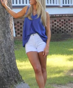 Ruby Stone Boutique White Light Denim Shorts BOTTOMS