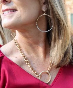 Ruby Stone Boutique Ruby Stone 2021 Signature Earrings: Gold And Silver Mix