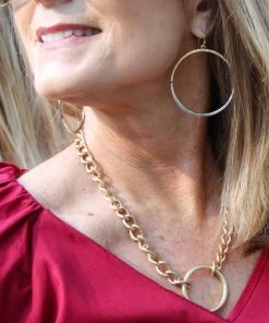 Ruby Stone Boutique Ruby Stone 2021 Signature Earrings: Gold And Silver Mix