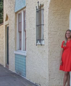 Ruby Stone Boutique DRESSES Red Fit And Flare Dress