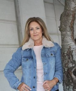 Mono B Denim And Fur Jacket: