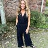 2Hearts JUMPSUITS Black Crossover Jumpsuit