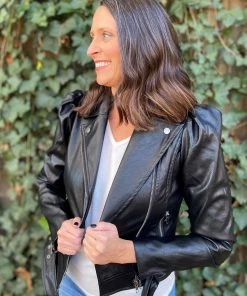 Fate OUTERWEAR Leather Puff Jacket