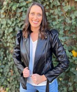 Fate OUTERWEAR Leather Puff Jacket